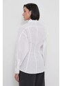 Bombažna srajca Calvin Klein ženska, bela barva