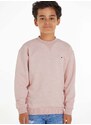 Otroški pulover Tommy Hilfiger roza barva