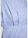 DreiMaster Klassik Dolga srajca svetlo modra