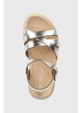 Otroški sandali Geox SANDAL SOLEIMA srebrna barva