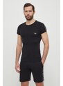 Majica lounge Emporio Armani Underwear črna barva, 111035 4R523