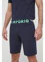Pižama Emporio Armani Underwear moška, mornarsko modra barva, 111573 4R516