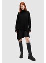 Obleka in pulover AllSaints FLORA DRESS črna barva, WD597Z