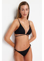 Trendyol črni trikotnik Gippie Bikini Vrh