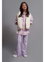 Otroška jakna Coccodrillo vijolična barva