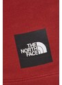 Bombažne kratke hlače The North Face bordo barva, NF0A87ECPOJ1