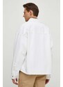Jeans jakna Calvin Klein Jeans moška, bela barva, J30J324869