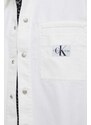 Jeans jakna Calvin Klein Jeans moška, bela barva, J30J324869