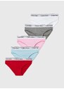 Otroške spodnje hlače Calvin Klein Underwear 5-pack roza barva