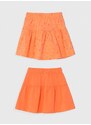 Otroško bombažno krilo zippy 2-pack oranžna barva