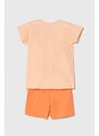 Otroška bombažna pižama zippy 2-pack oranžna barva