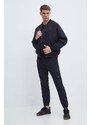 Bomber jakna adidas Originals moška, črna barva, IS5385