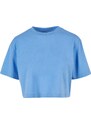 Urban Classics Women's short oversized T-shirt horizontal blue