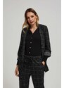Marisse Checked Jacket With Rolled-Up Sleeves