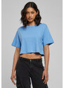 Urban Classics Women's short oversized T-shirt horizontal blue