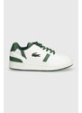 Otroške superge Lacoste Court sneakers zelena barva