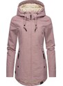 Ragwear Prehodna jakna 'Zuzka' mauve / črna