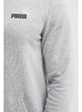 Pulover Puma moški, siva barva, s kapuco, 680990