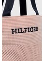 Otroška torbica Tommy Hilfiger roza barva