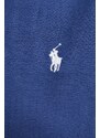 Lanena obleka Polo Ralph Lauren mornarsko modra barva, 211943992