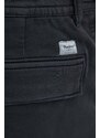Kratke hlače Pepe Jeans GYMDIGO CARGO moške, črna barva, PM801077