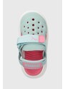 Otroški sandali Puma Evolve AC Inf turkizna barva