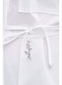Bombažna srajca HUGO ženska, bela barva, 50512828