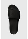 Natikači Calvin Klein ADJ POOL SLIDE JAQ MONO moški, črna barva, HM0HM01438