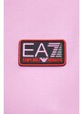 Trenirka EA7 Emporio Armani ženski, roza barva