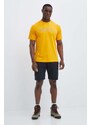 Športna kratka majica Marmot Windridge Graphic rumena barva