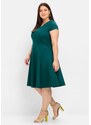 SHEEGO Koktejl obleka temno zelena