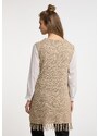 usha FESTIVAL Pletena obleka temno bež
