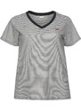 Levi's Plus Majica 'The Perfect V-Neck (Plus Size)' črna / bela