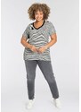 Levi's Plus Majica 'The Perfect V-Neck (Plus Size)' črna / bela