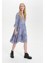 SAINT TROPEZ Obleka 'Eda' bež / kraljevo modra