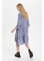 SAINT TROPEZ Obleka 'Eda' bež / kraljevo modra
