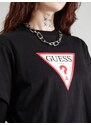 GUESS JEANS Majica 'ICONIC' rdeča / črna / bela