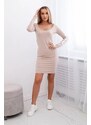 Kesi Ragged Beige Dress