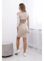 Kesi Ragged Beige Dress