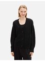 TOM TAILOR DENIM Pletena jopa črna