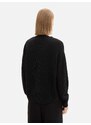 TOM TAILOR DENIM Pletena jopa črna