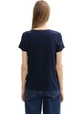 TOM TAILOR DENIM Majica mornarska / off-bela