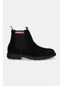 Chelsea iz semiša Tommy Hilfiger HILIFGER OUTDOOR SUEDE CHELSEA moški, črna barva, FM0FM05191