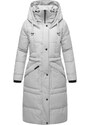 MARIKOO Zimski plašč 'Ayumii' svetlo siva / črna