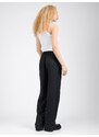 PIECES Hlače črna