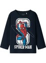NAME IT Majica 'Nitin Spider' modra / mornarska / rdeča / bela