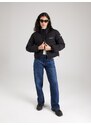 GUESS JEANS Zimska jakna črna / bela