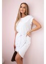Kesi Tied dress with a clutch bottom white