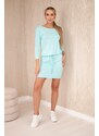 Kesi Viscose dress with waist tie mint