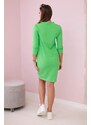 Kesi Dress with a tie at the neck light green